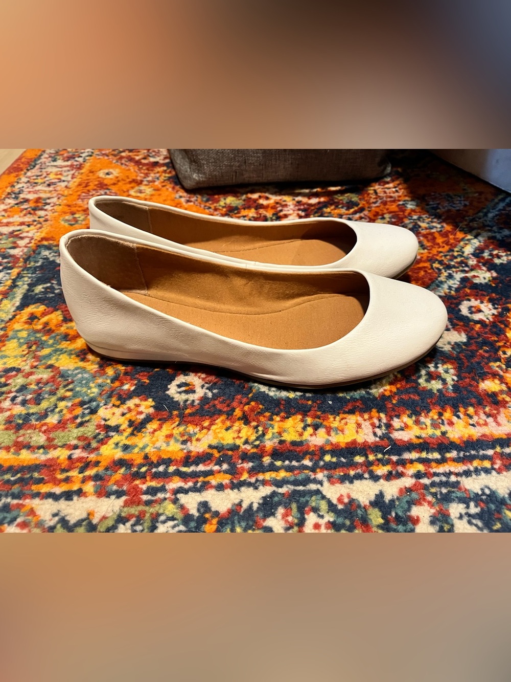 Sun + Stone White Women's Ballet Flats